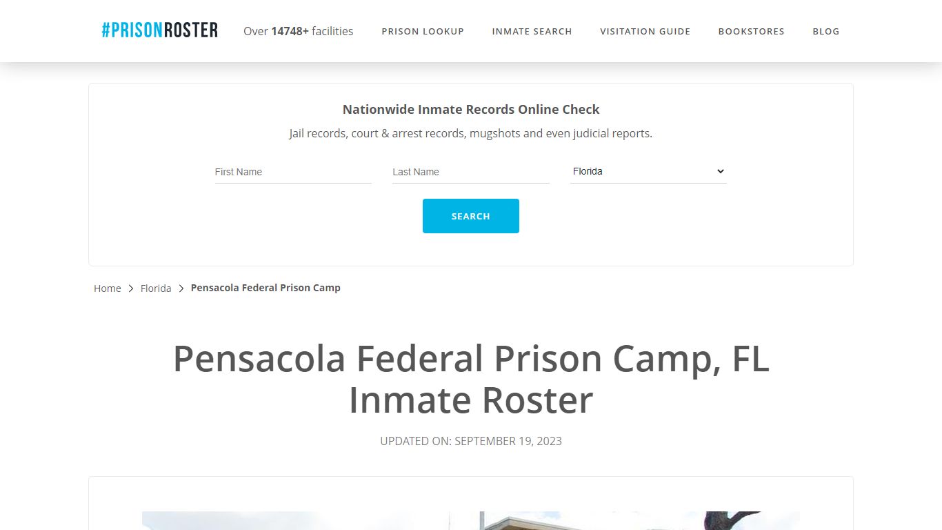 Pensacola Federal Prison Camp, FL Inmate Roster - Prisonroster